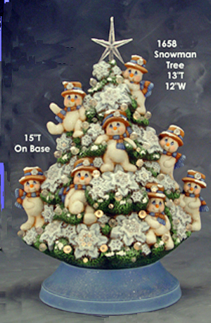 Trees - SNOWMAN TREE 1658