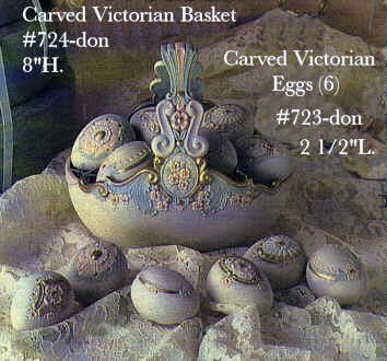 Basket - Victorian Carved