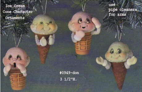 Ice cream Cone w/mittens