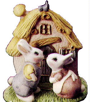 House with 2 Bunnies