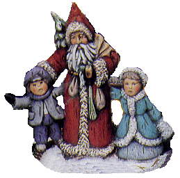 Santa and kids old Times #2142-Kim 