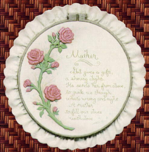 Mother Plaque with Lace