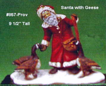 Santa with geese#857-Prov