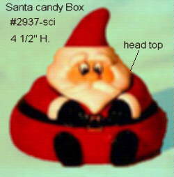 Santa Candy Box #2937-Sci