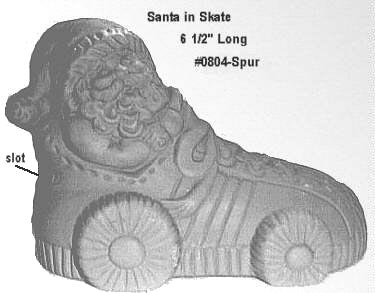Santa in Skate Bank #804-Spur